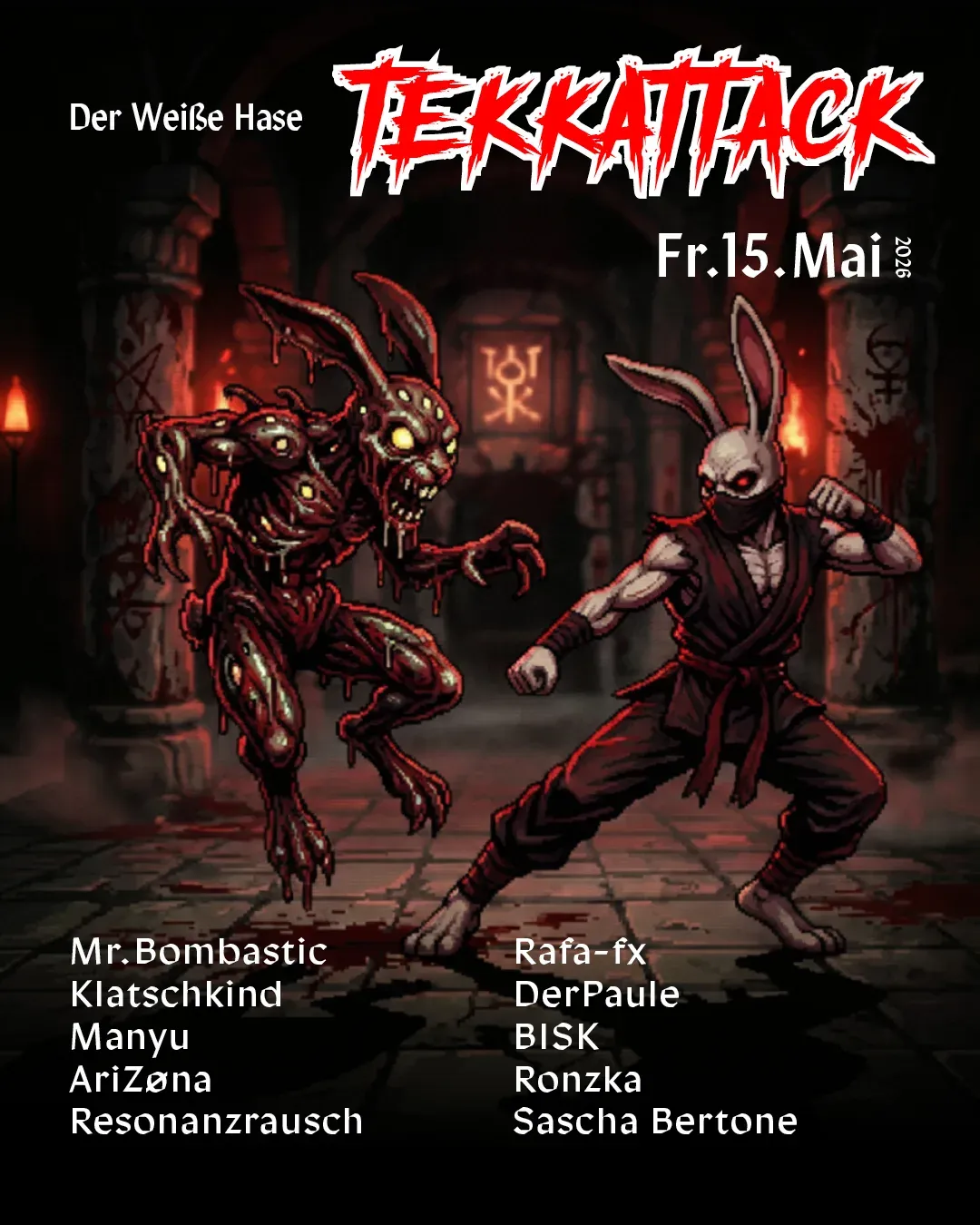 TeKK Attack event poster