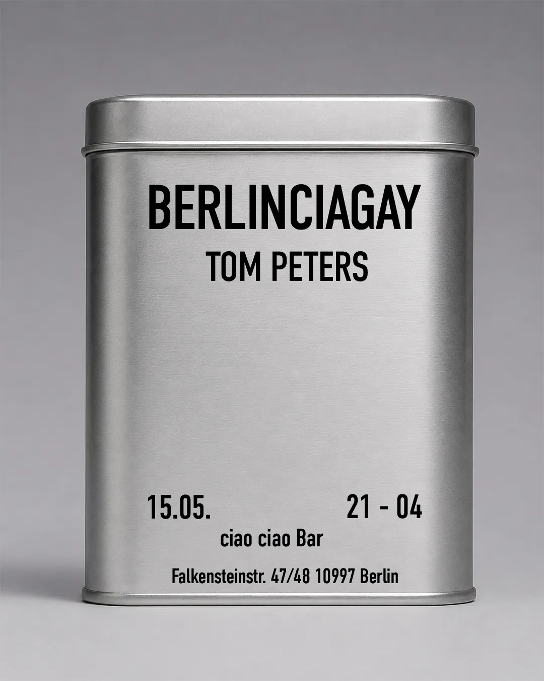 BERLINCIAGAY event poster