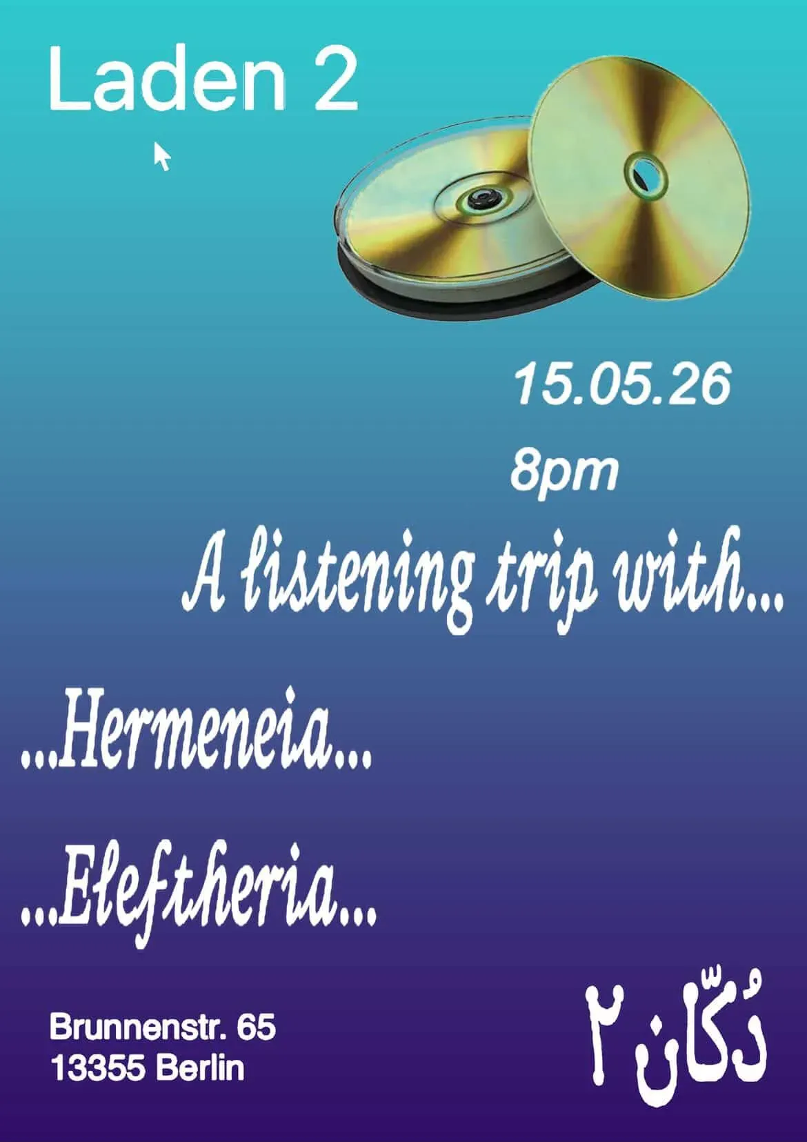 A listening trip with Hermeneia & Eleftheria event poster