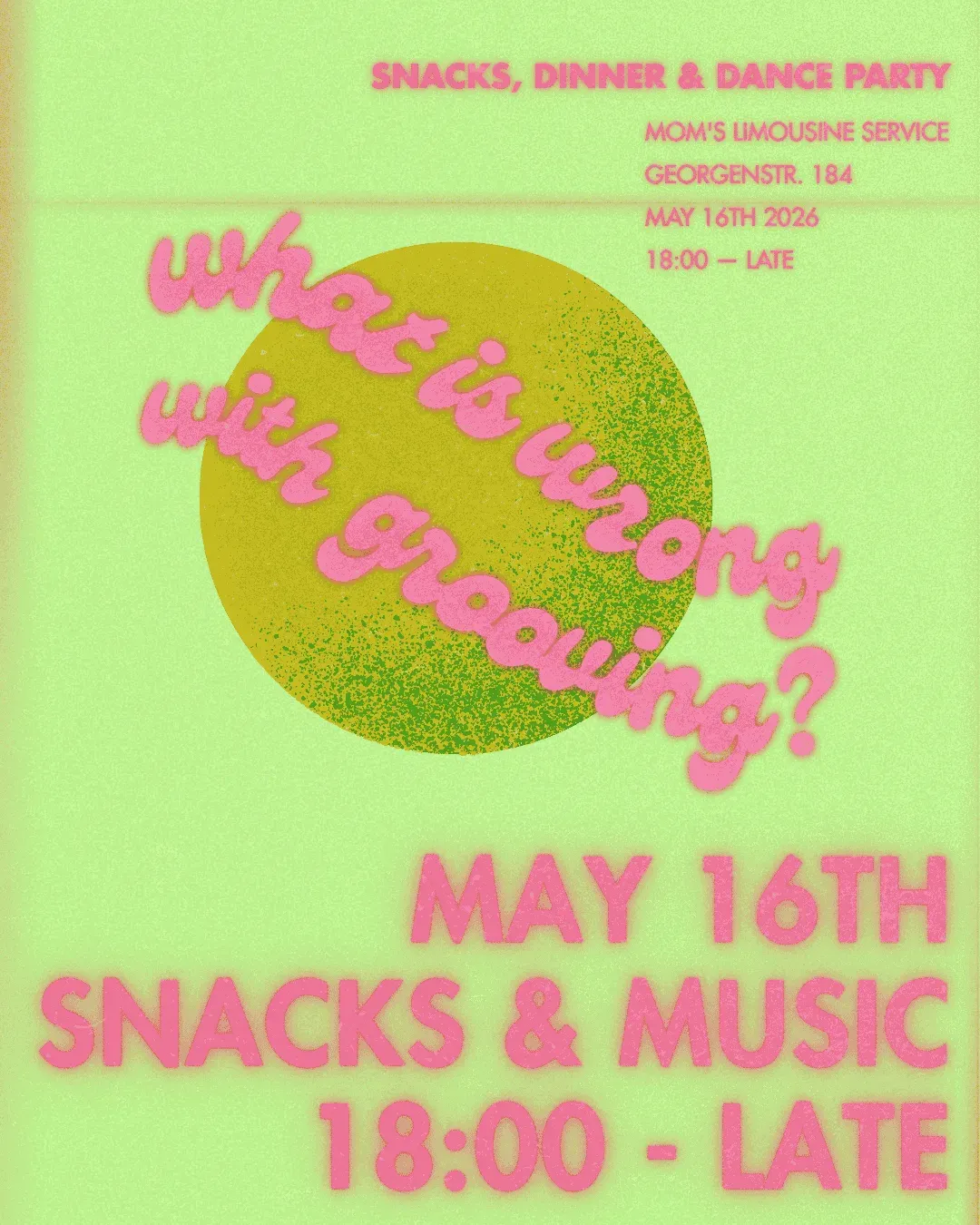 What Is Wrong with Grooving event poster