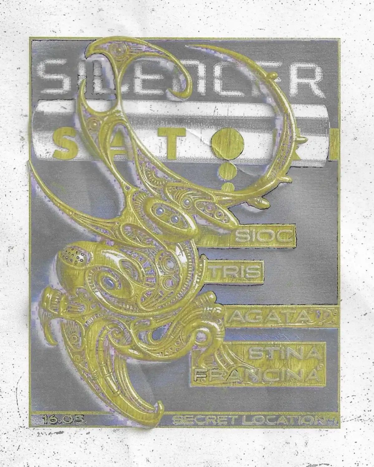 Silencer x Satori event poster