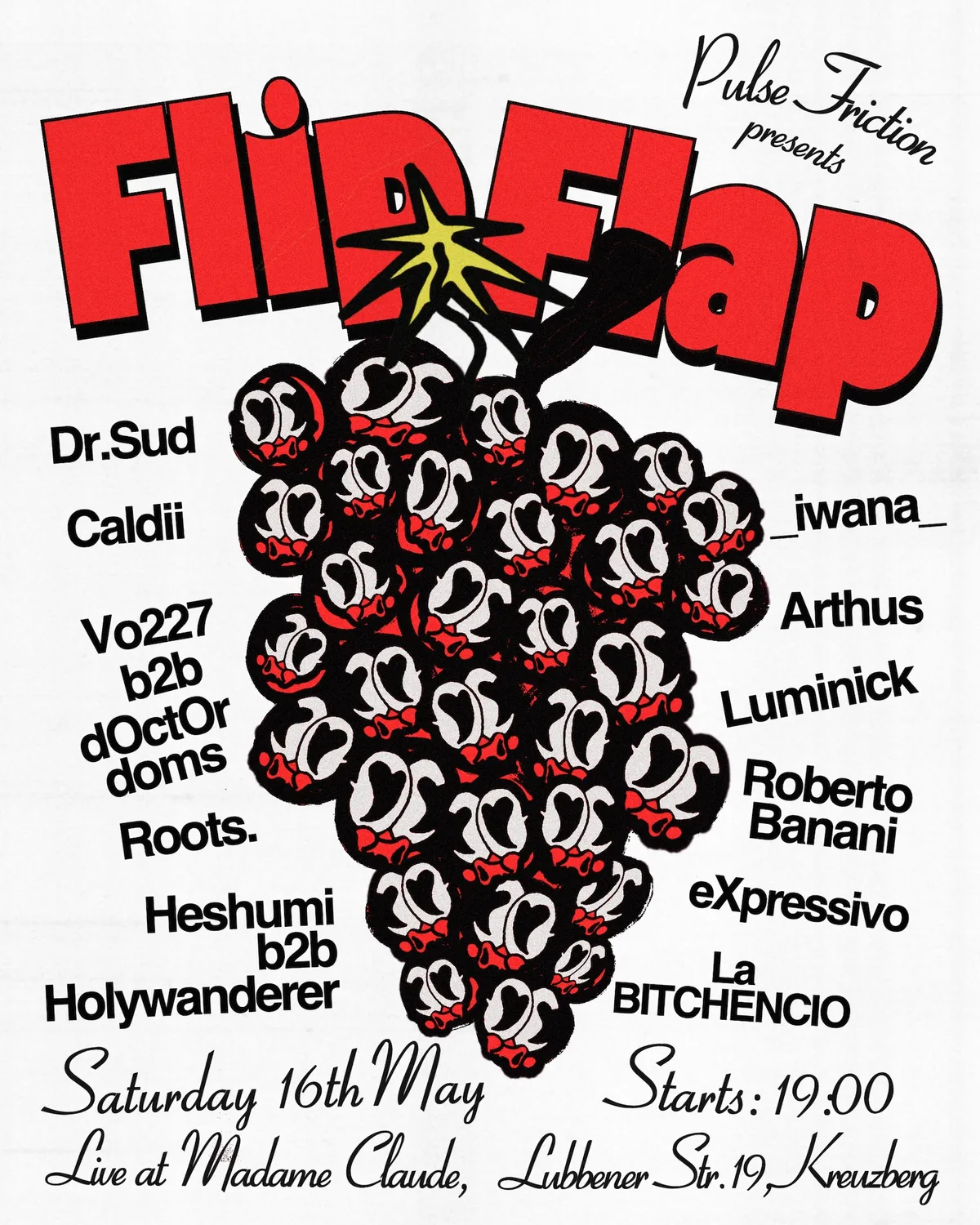 FLIP-FLAP by Pulse Friction event poster