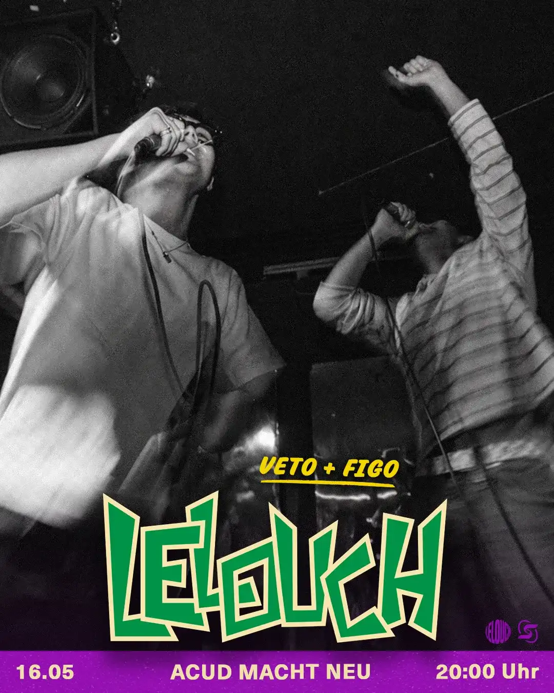 LELOUCH: Berlin's night for live music event poster