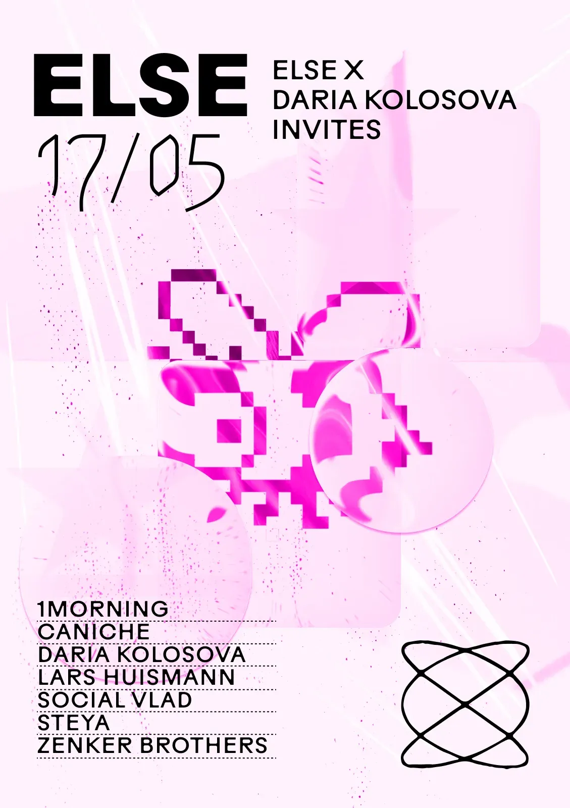 Else x Daria Kolosova invites event poster