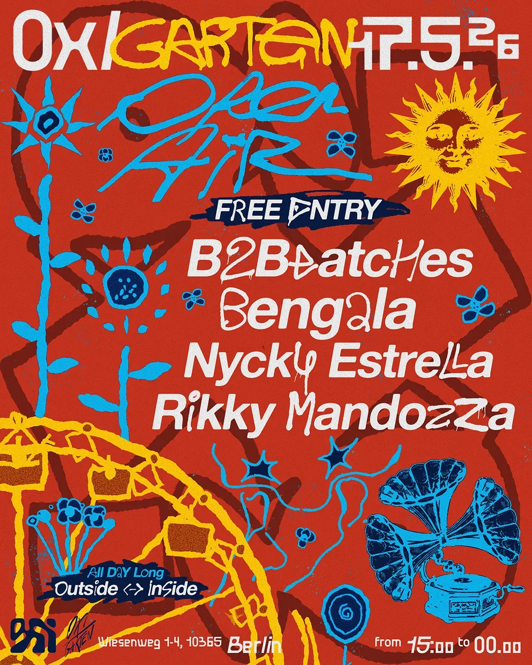 OXIgarten FREE SUNDAY OPEN AIR & INDOOR event poster