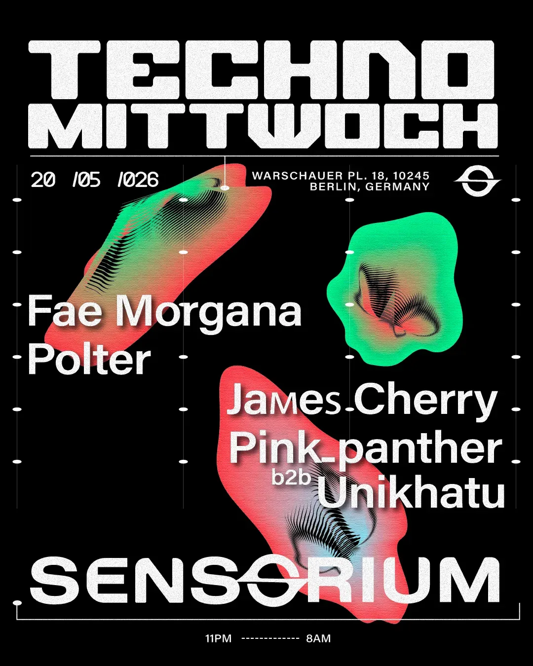 TECHNO MITTWOCH event poster