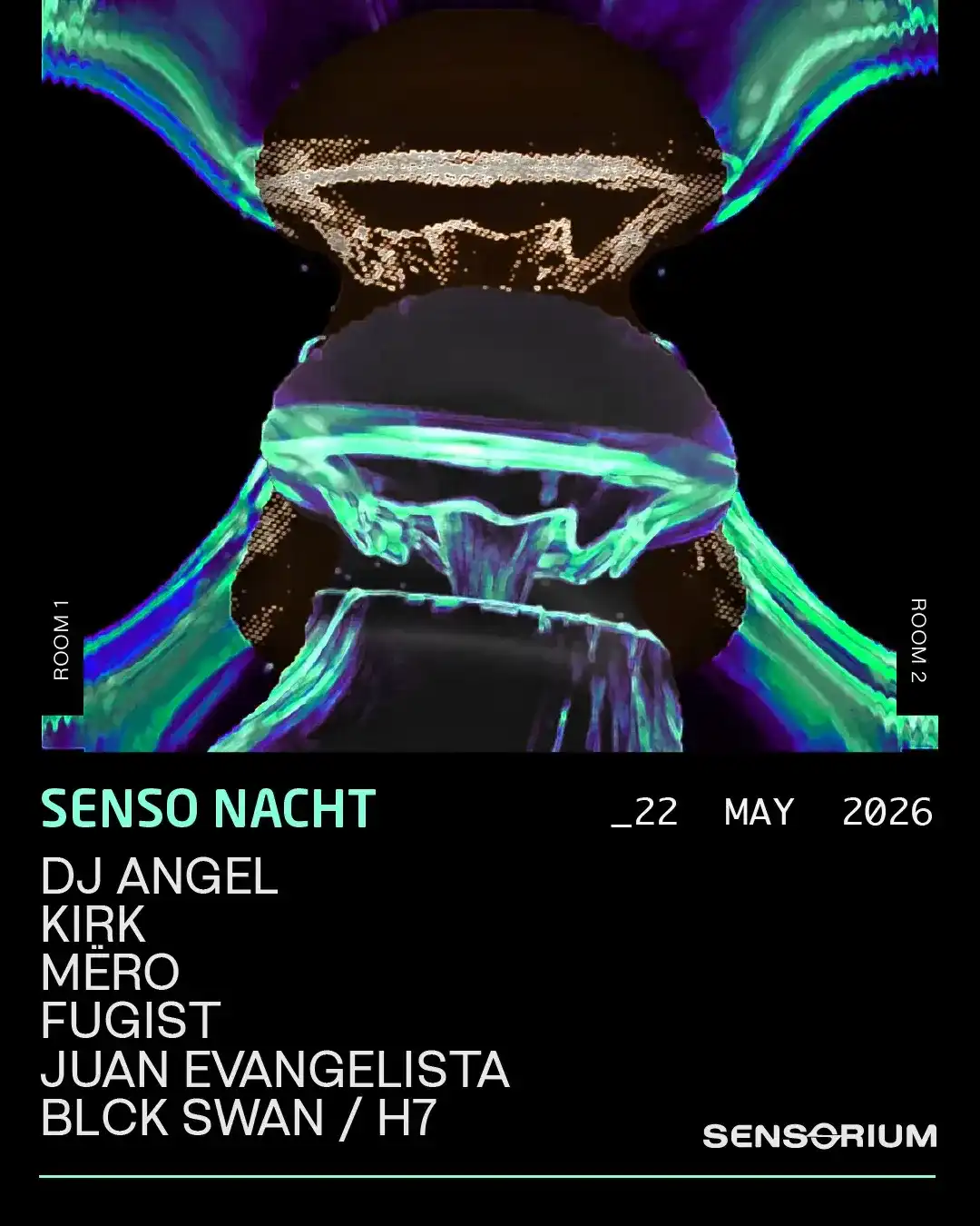 SENSO NACHT event poster
