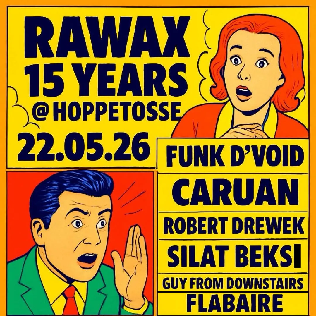 RAWAX 15 YEARS ANNIVERSARY event poster