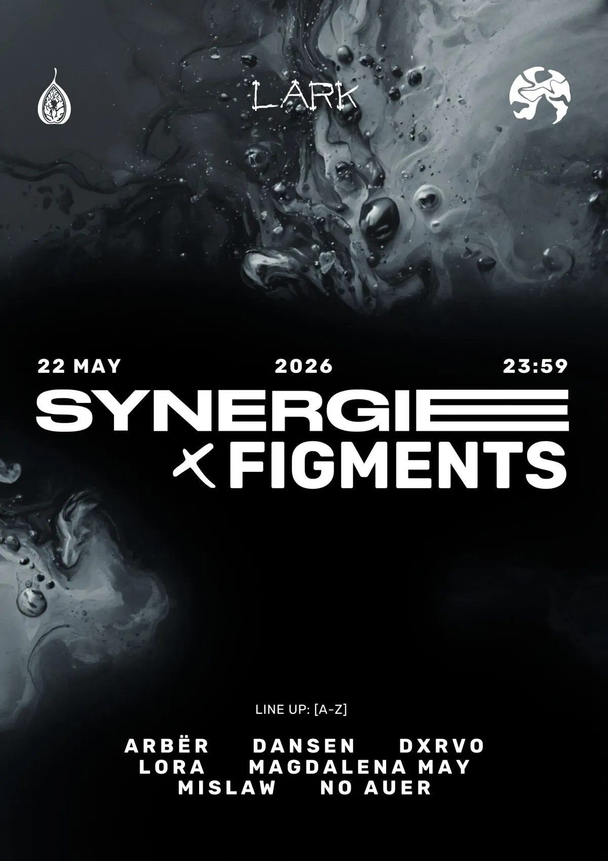 Figments x Synergie event poster