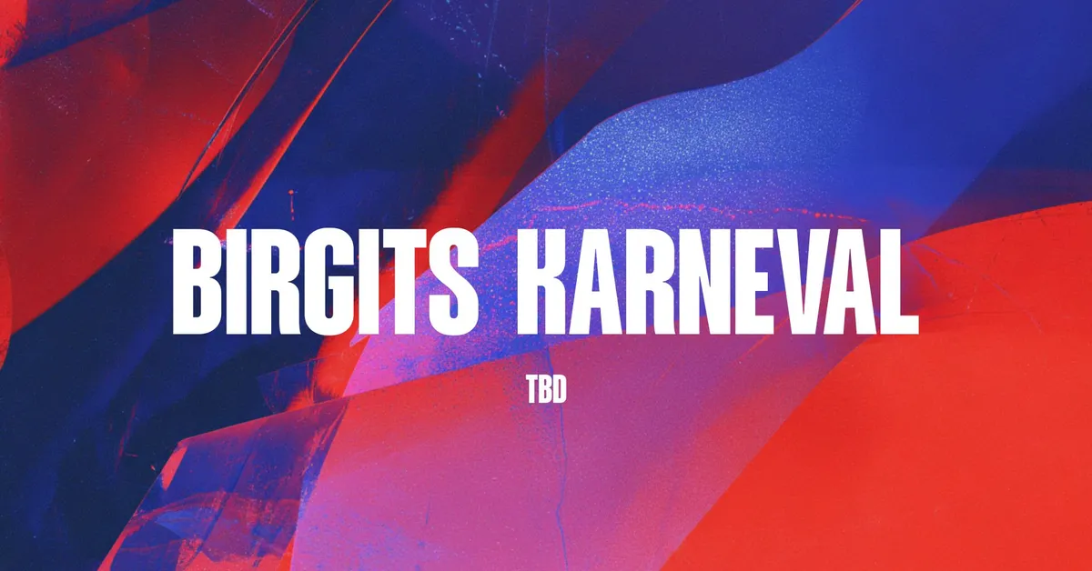 Birgits KARNEVAL event poster