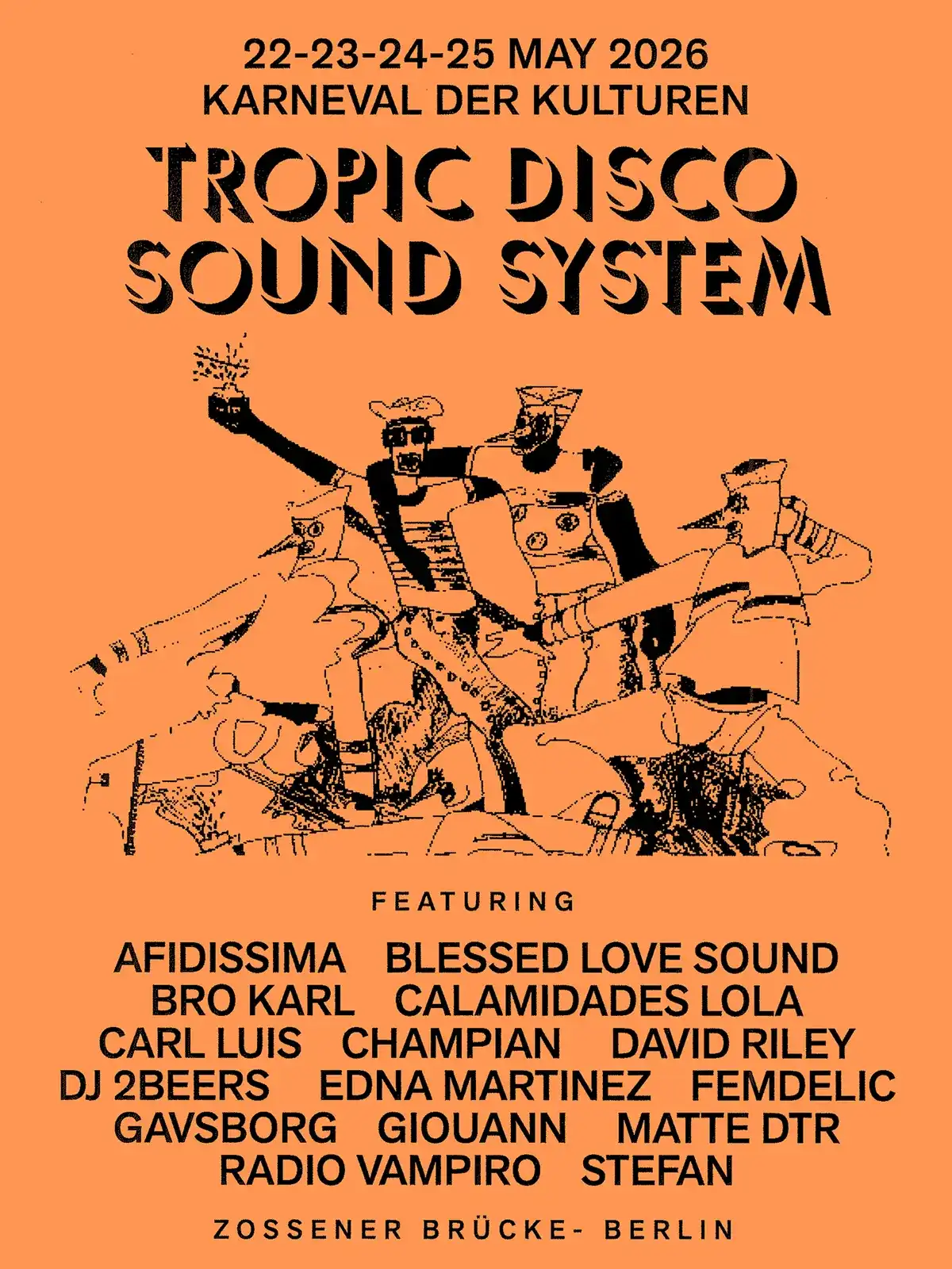 Tropic Disco Sound System at Karneval der Kulturen event poster