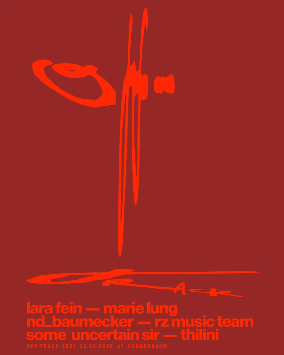RZ OFF-TRACK event poster