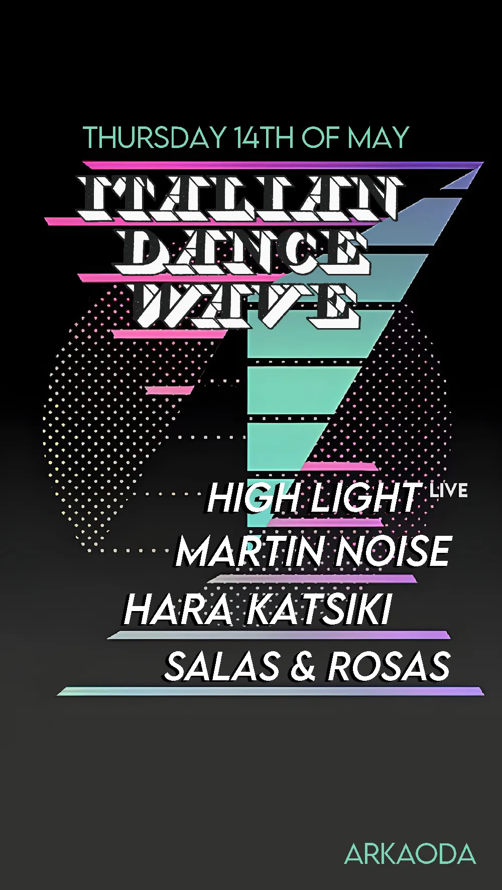 Italian Dance Wave event poster