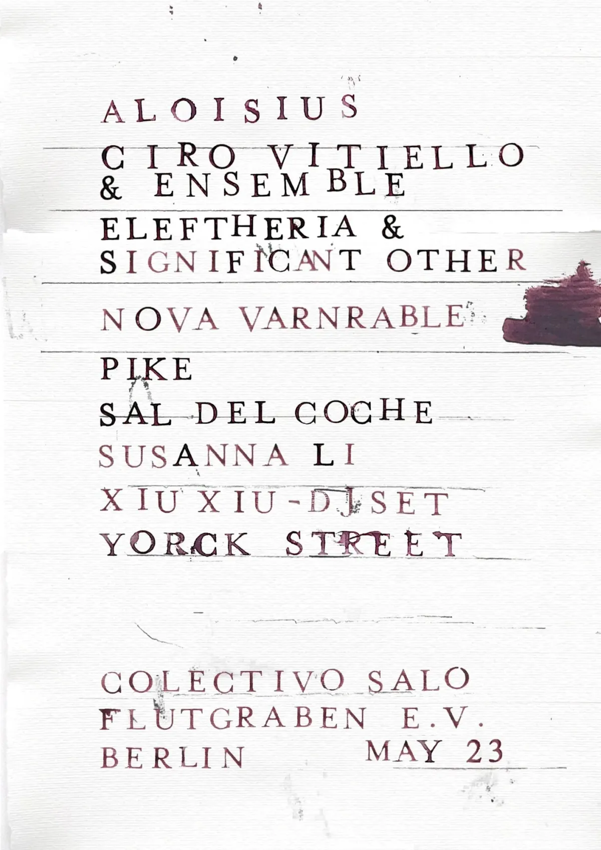 colectivo salo x flutgraben event poster
