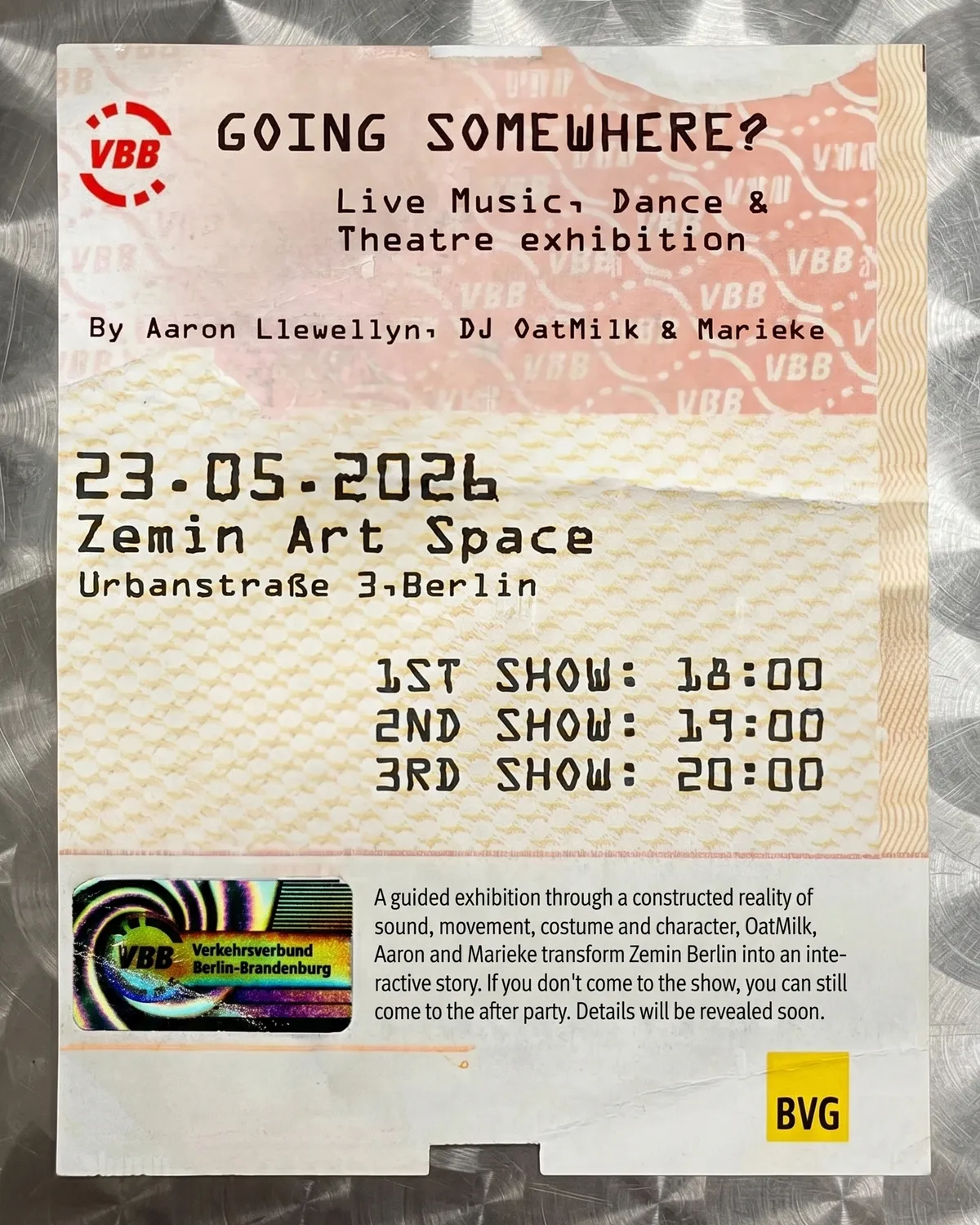Going Somewhere? 23.5 event poster