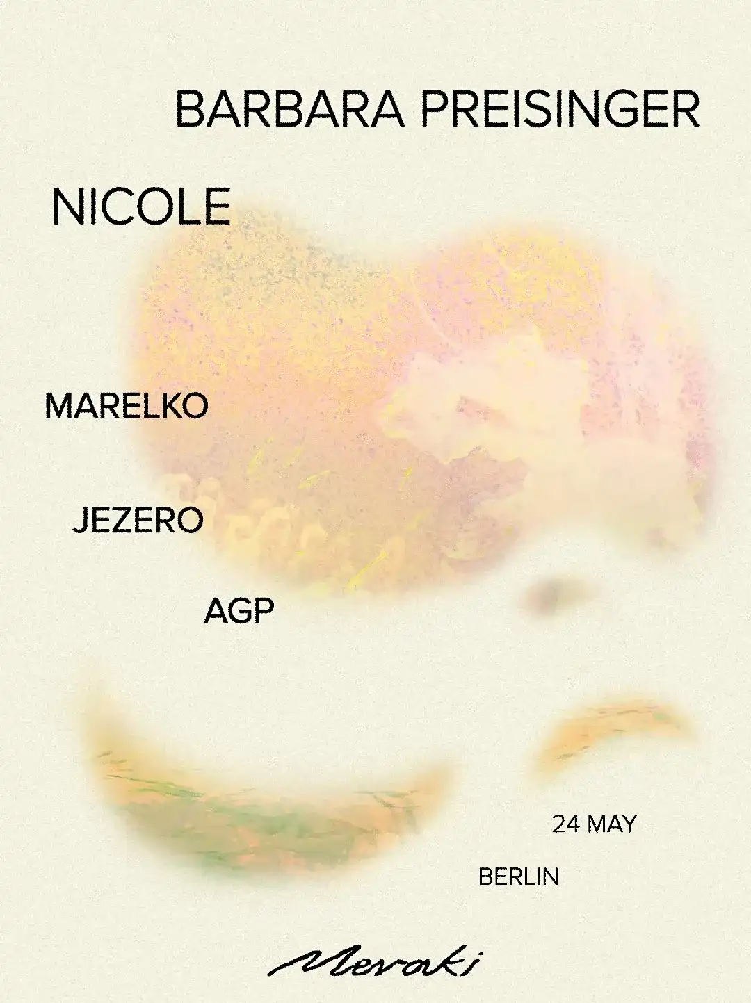 Boat Cruise - Meraki invites Barbara Preisinger & Nicole event poster