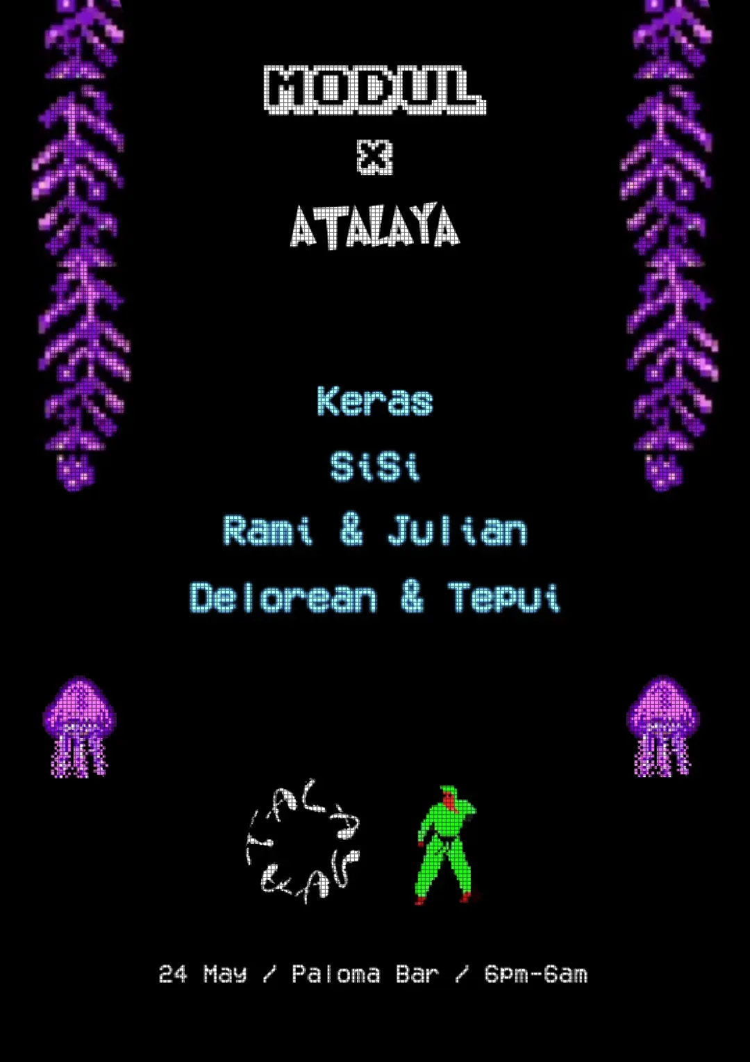 MODUL x Atalaya event poster