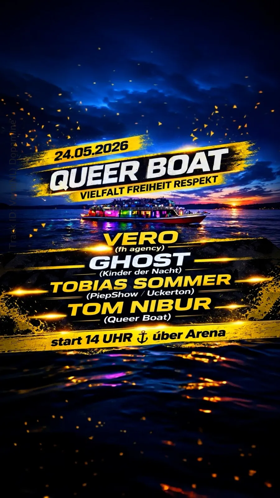 Queer Boat (Techno,Trance) event poster