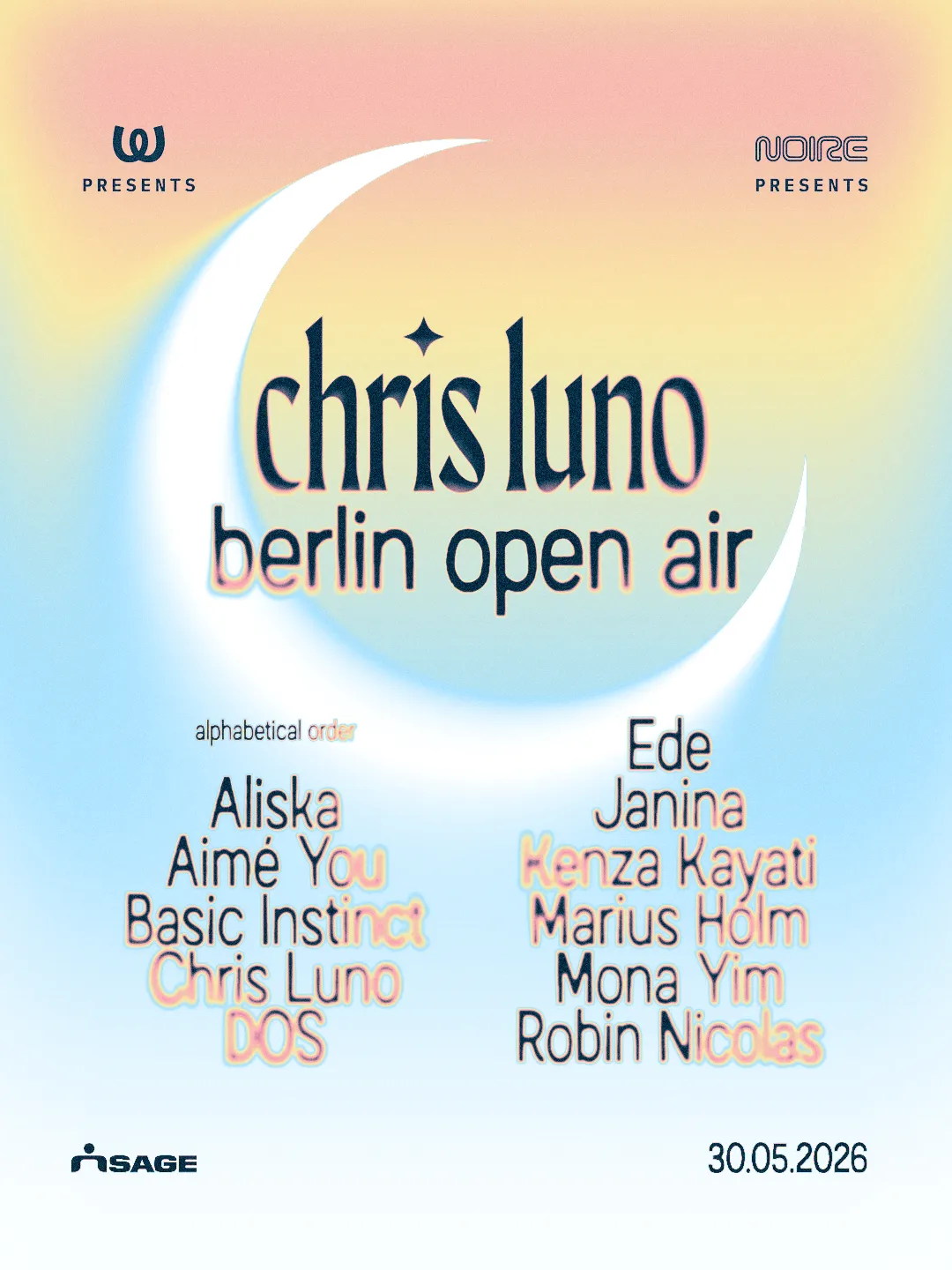 Chris Luno – Daytime Open Air event poster