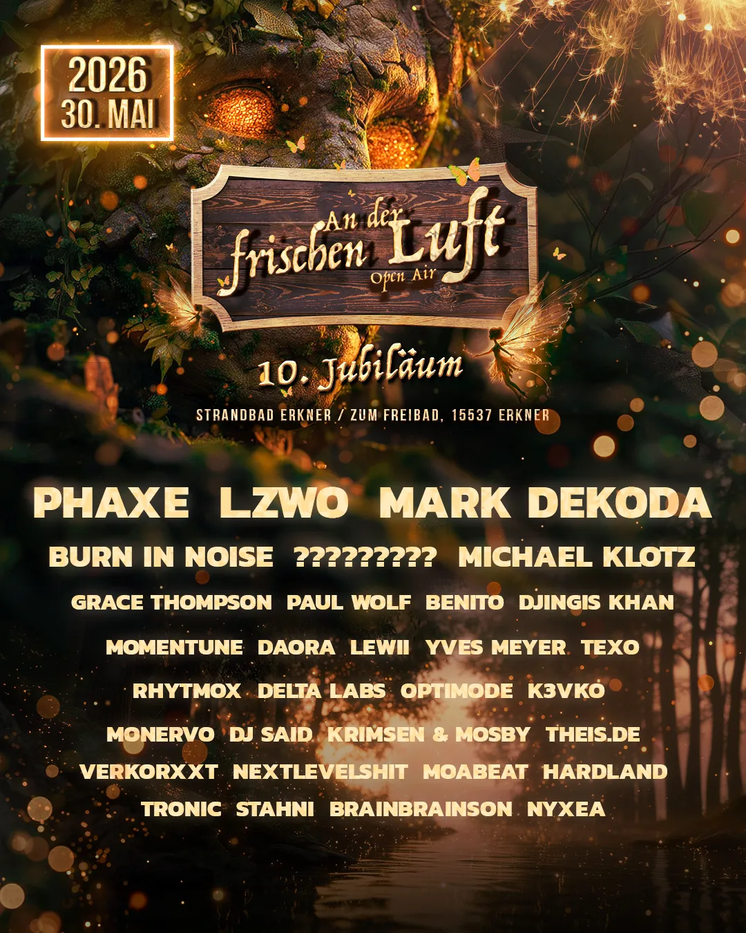 An der frischen Luft / 10. Jubiläum event poster