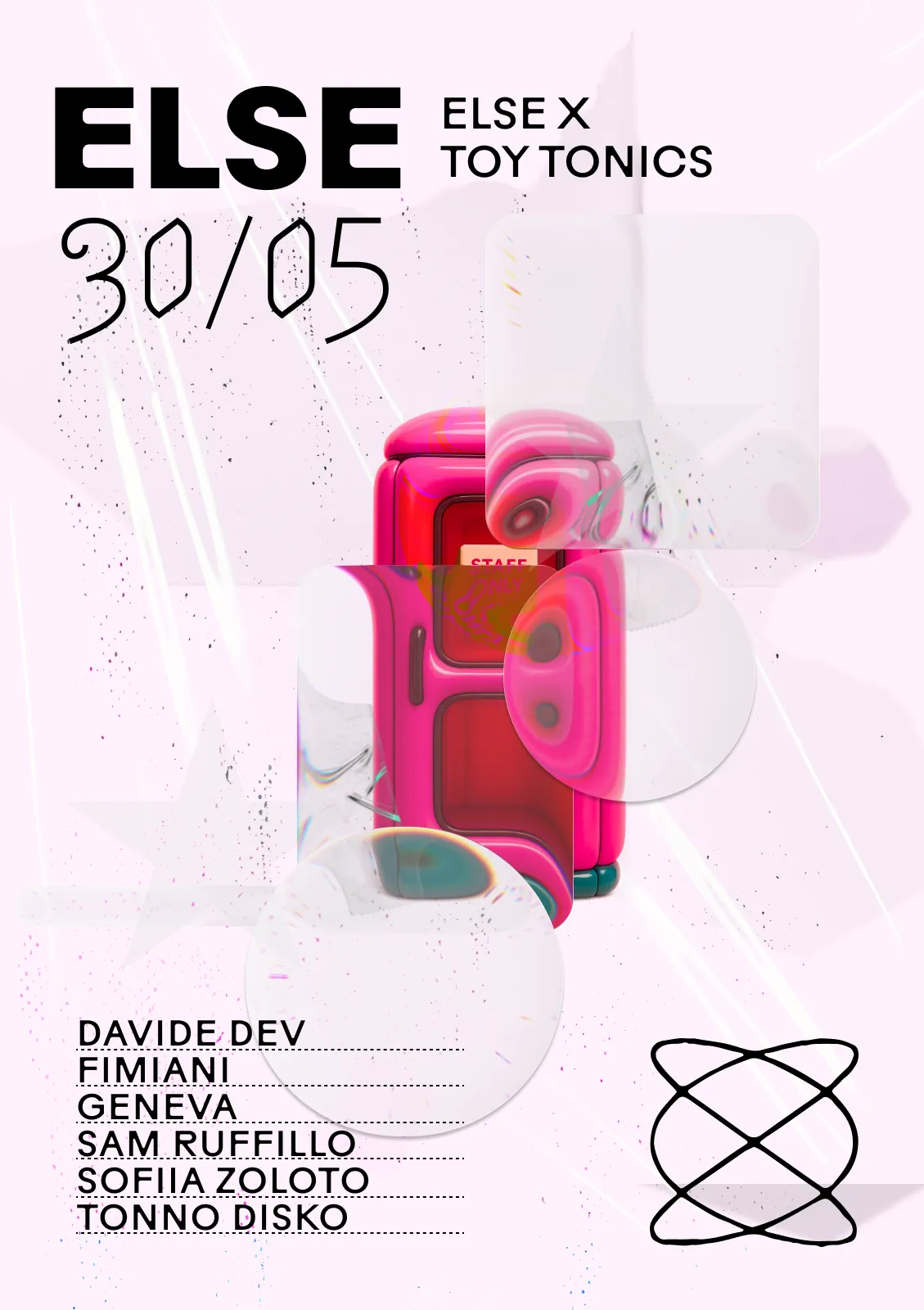 Else x Toy Tonics event poster