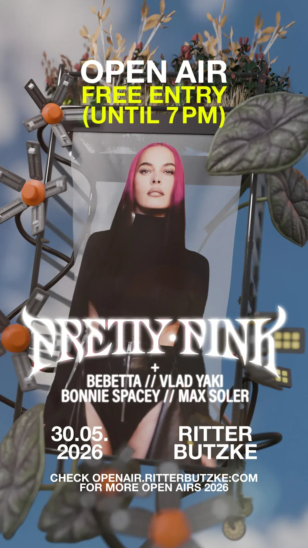 Pretty Pink (Open Air) - free entry until 7pm event poster