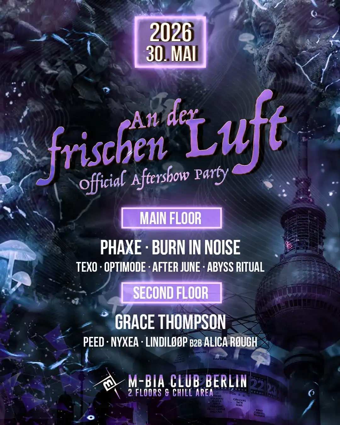 ADFL / Aftershow with PHAXE, Burn in Noise event poster