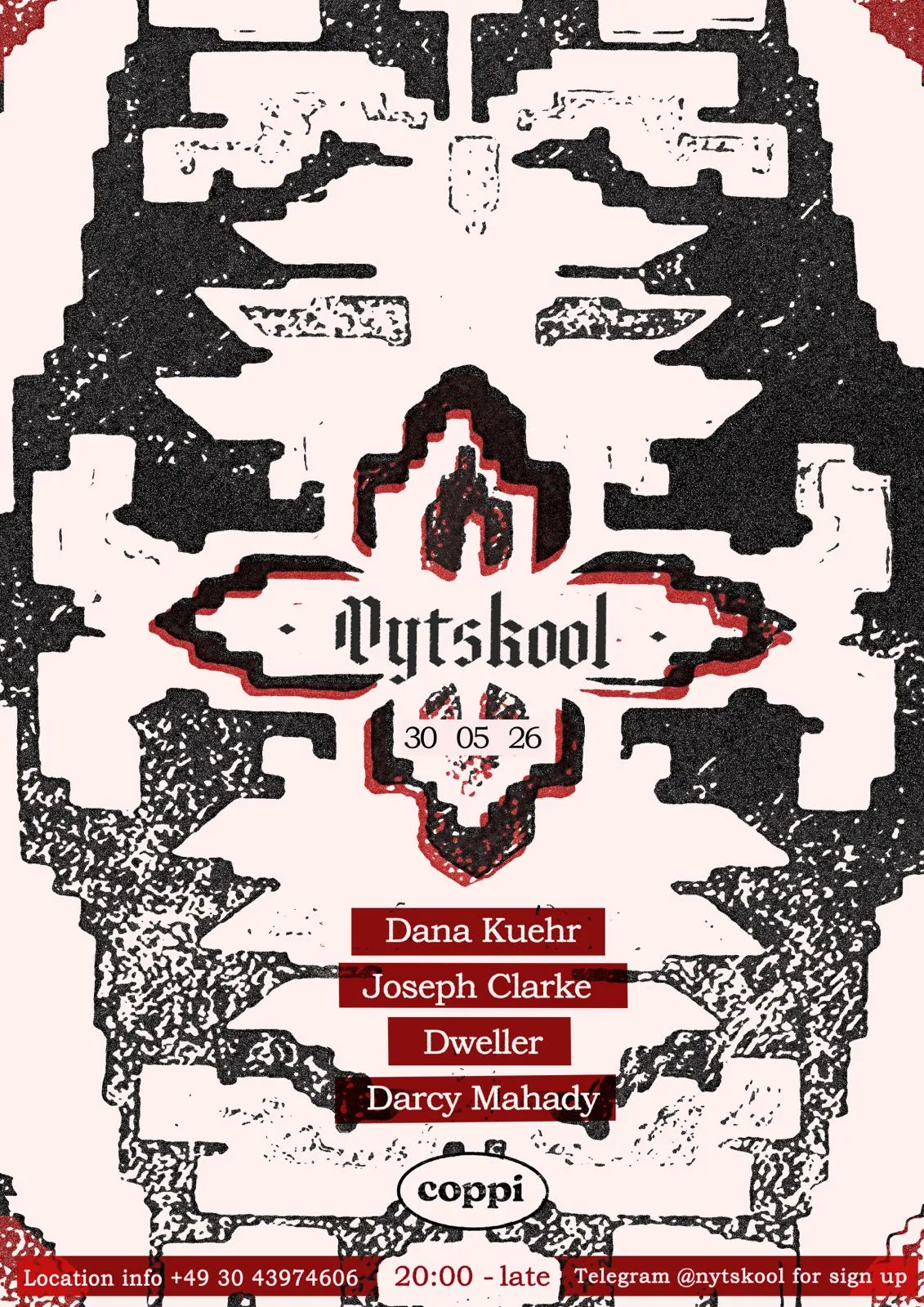 Nytskool event poster