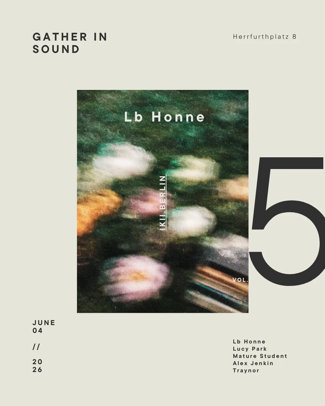 Gather in sound Vol.5 event poster