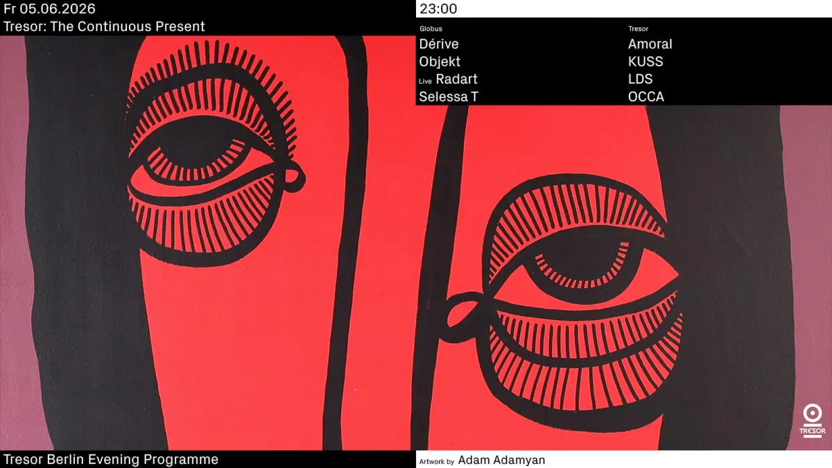 Tresor: The Continuous present event poster