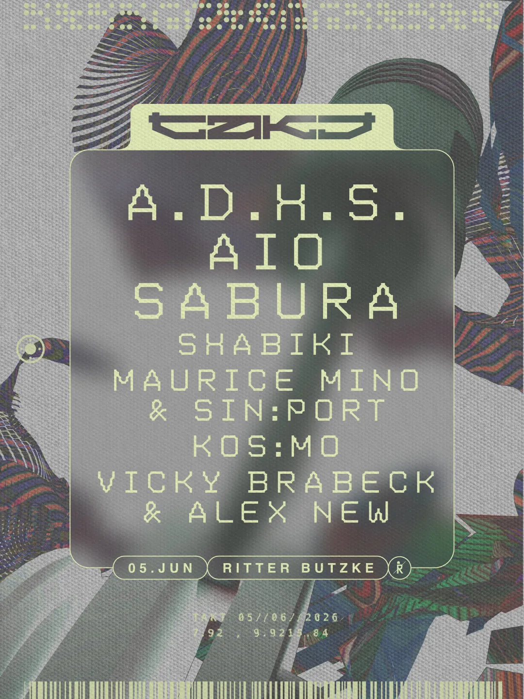 TAKT event poster