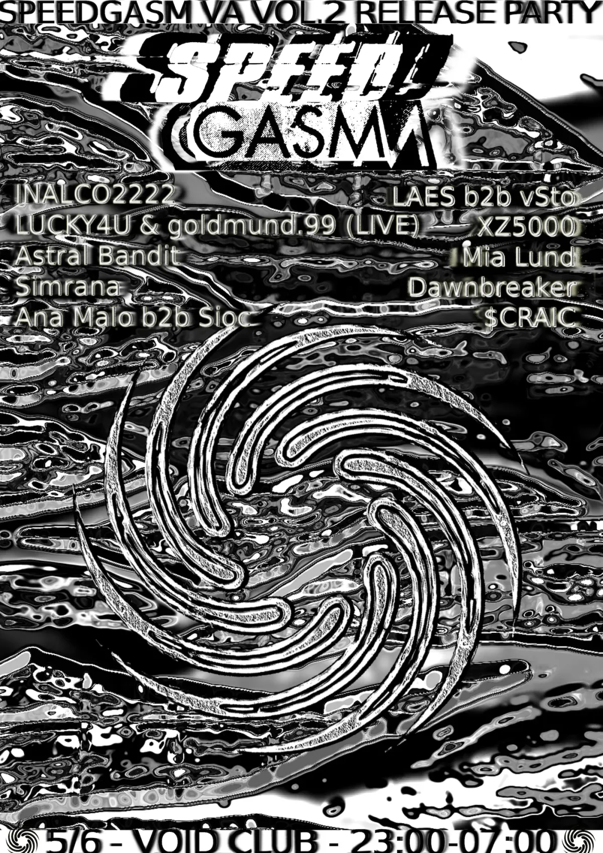 Speedgasm VA Vol.2 event poster