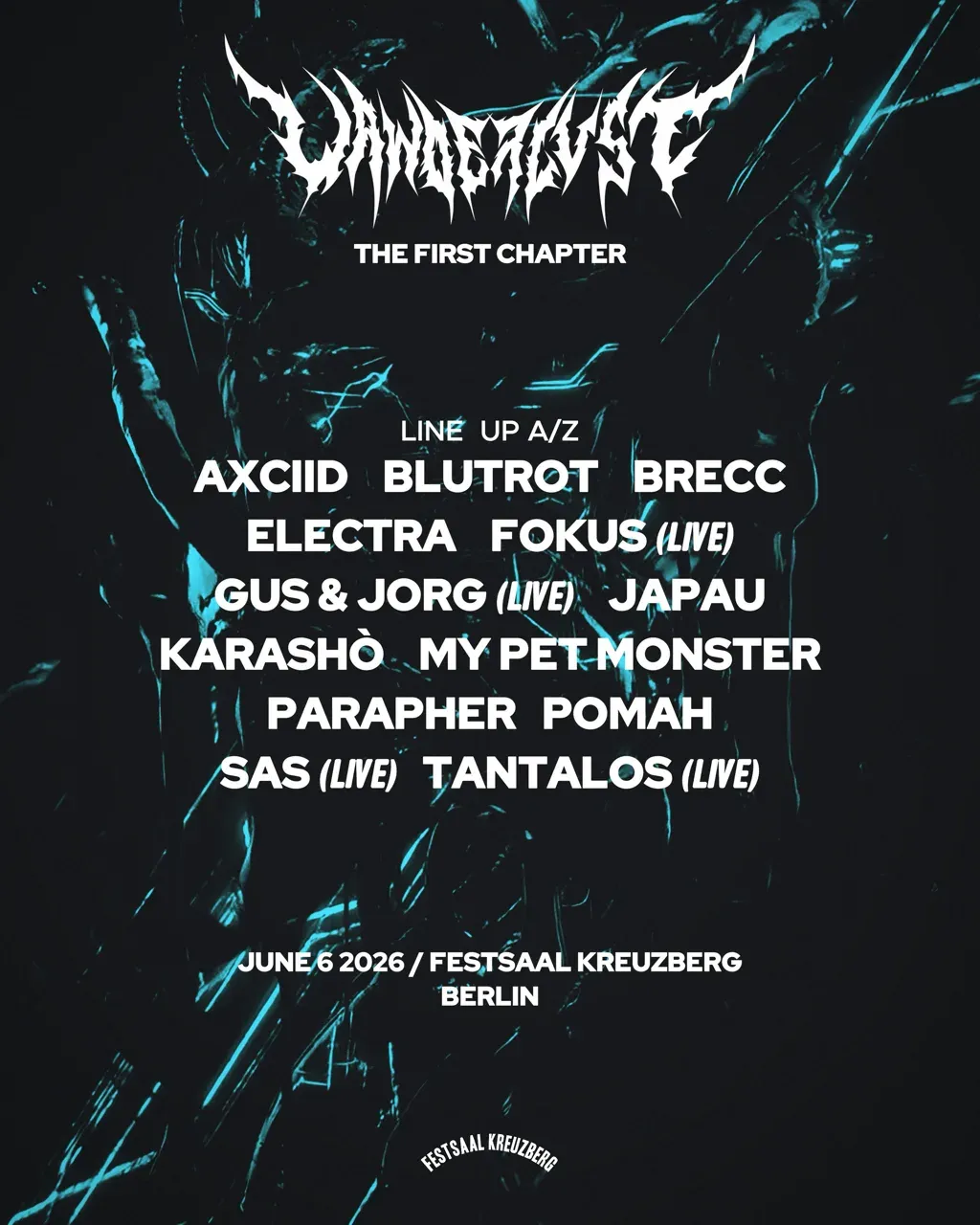 Wanderlust pres. 'The first Chapter' with PARAPHER, JAPAU, Brecc, GUS & JORG (live) & many more event poster