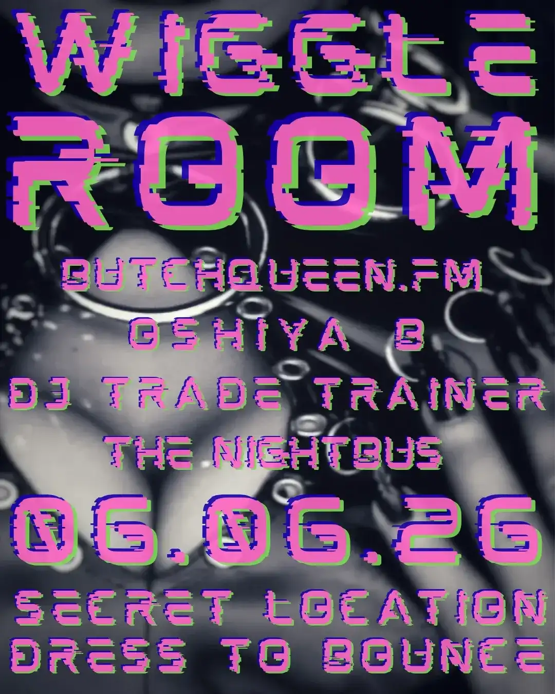 Wiggle Room 001 event poster