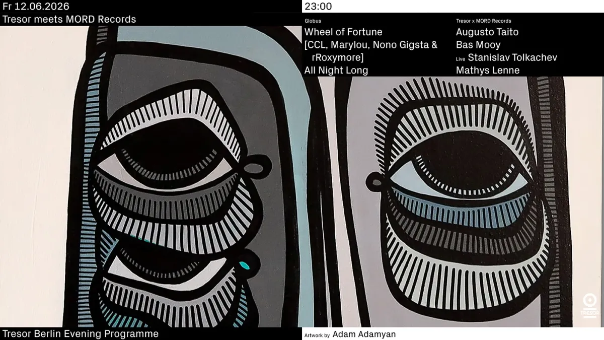 Tresor meets MORD Records event poster