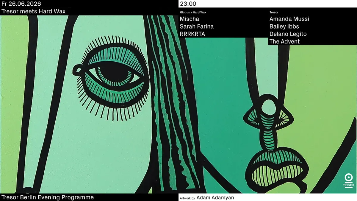 Tresor meets Hard Wax event poster