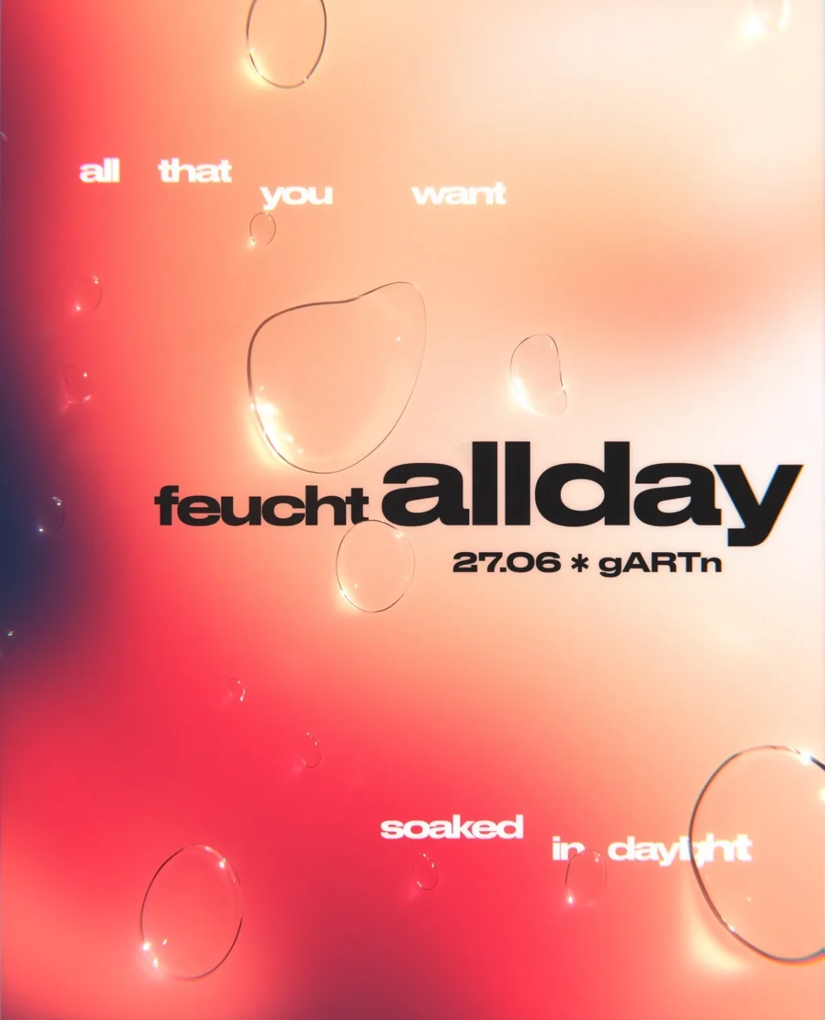 FEUCHT allday with Sanaz & limbic sis event poster