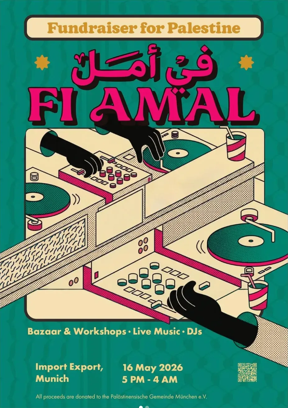 Fi Amal – Fundraiser for Palestine event poster