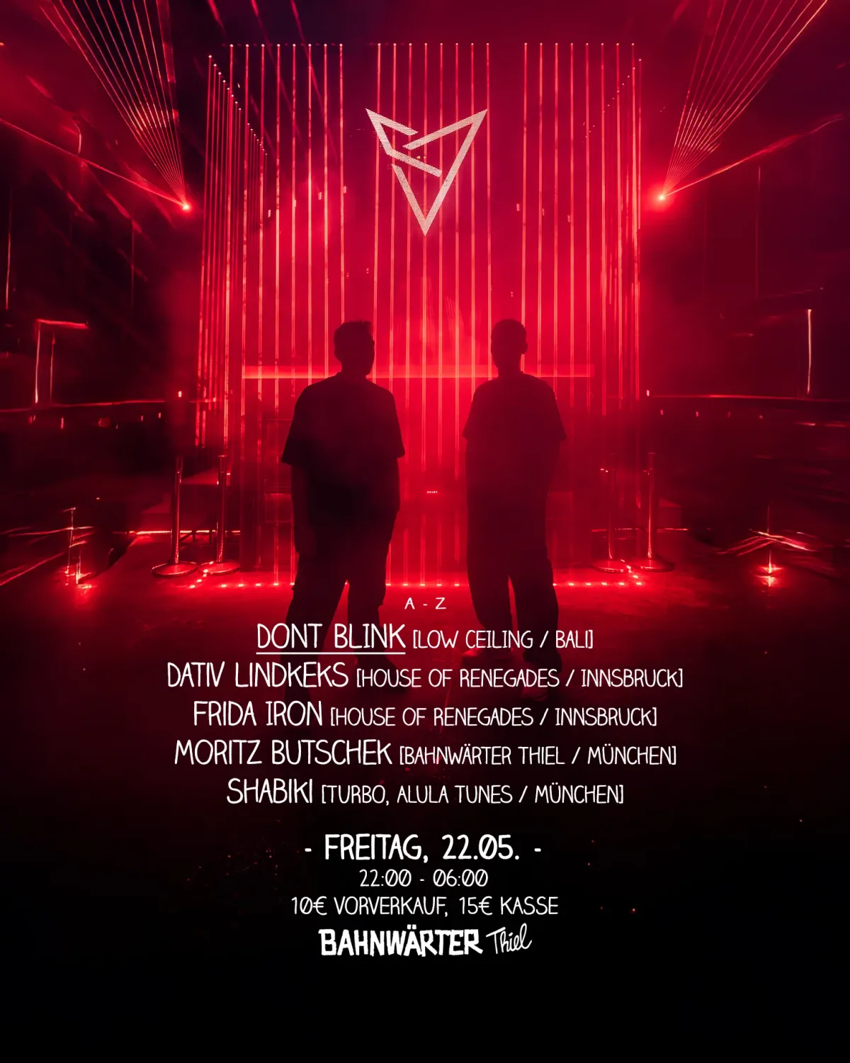 Freitag mit DONT BLINK | Bahnwärter Thiel event poster