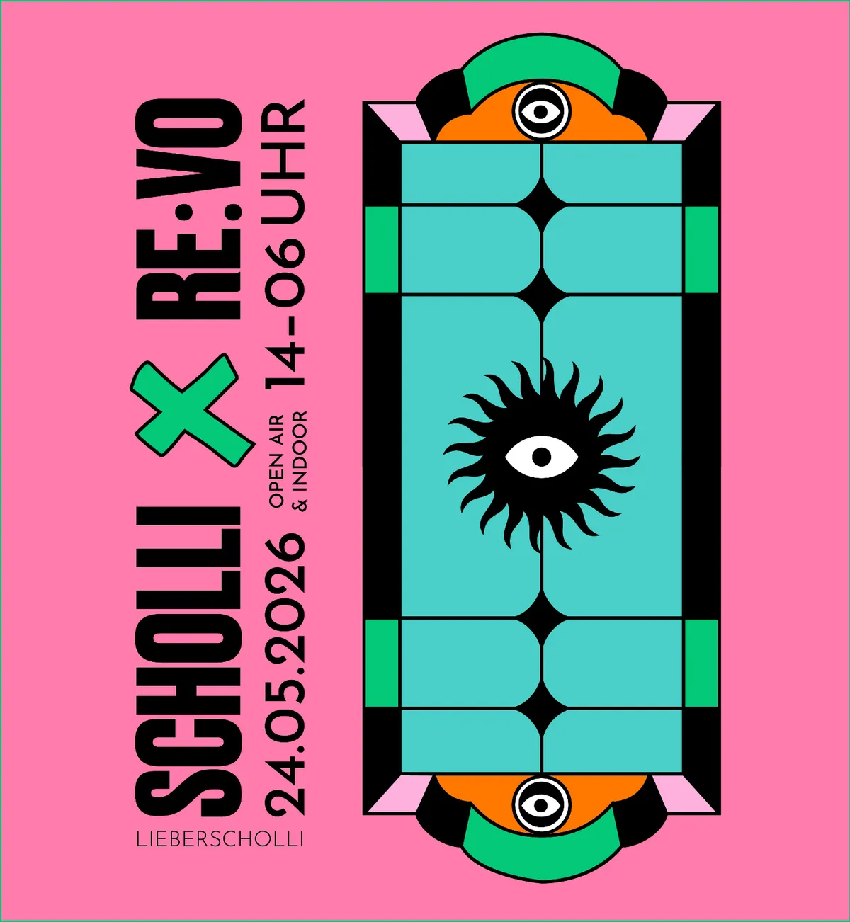 Scholli pres. RE:VO Showcase OPEN AIR & INDOOR (+Early Hours SPECIAL) event poster
