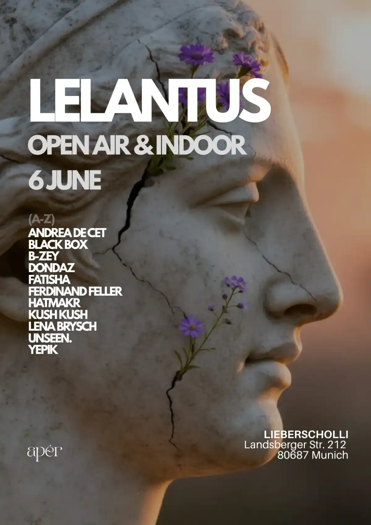 Lelantus - Open Air & Indoor event poster