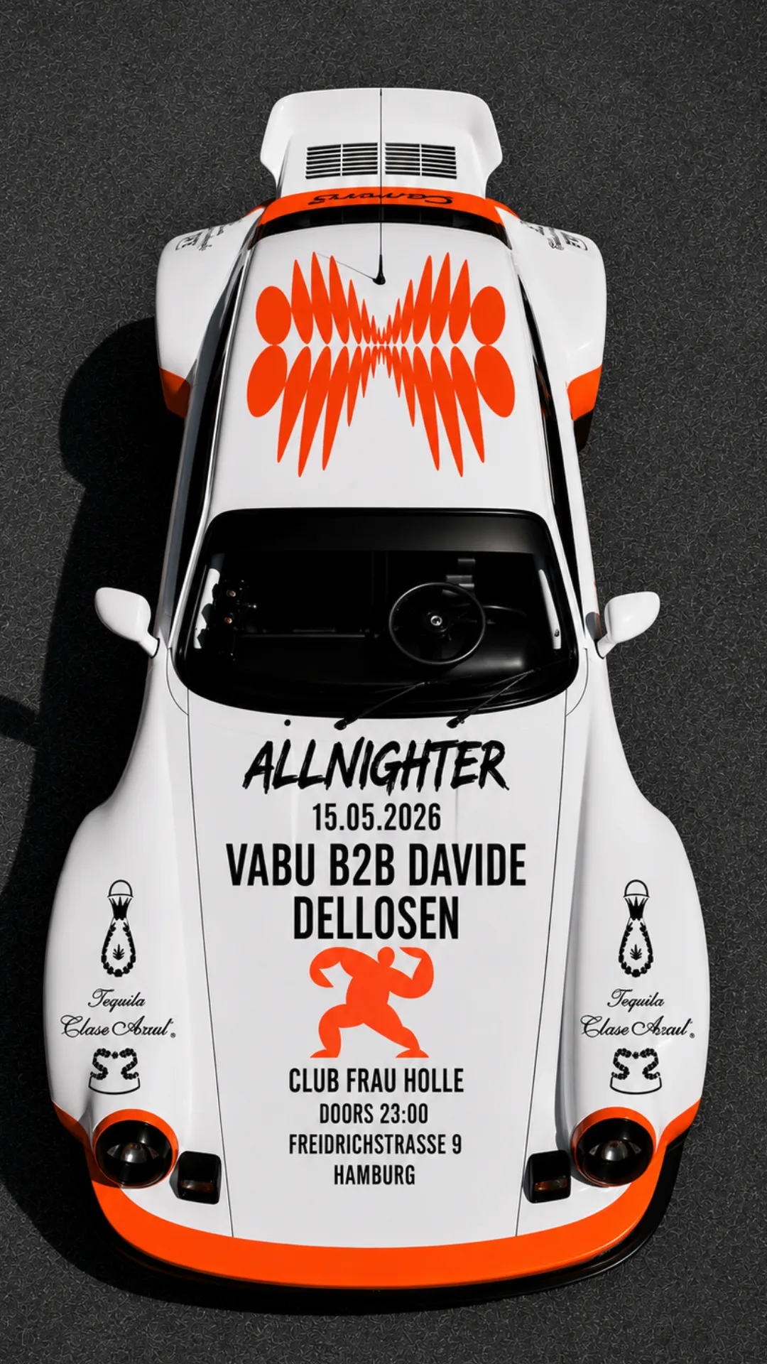 VABU B2B DAVIDE All Night Long + Dellosen event poster