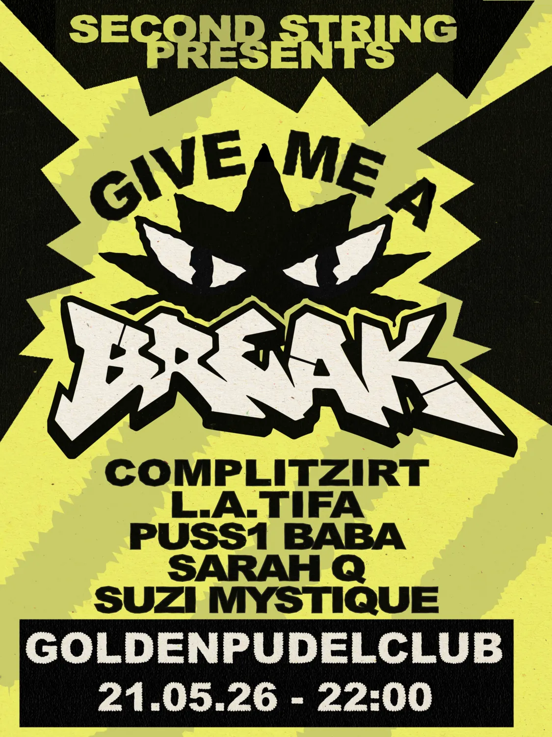 Give Me A Break event poster