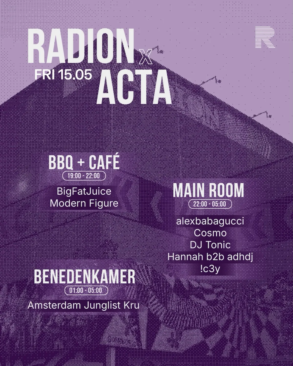 RADION x ACTA summer gathering event poster