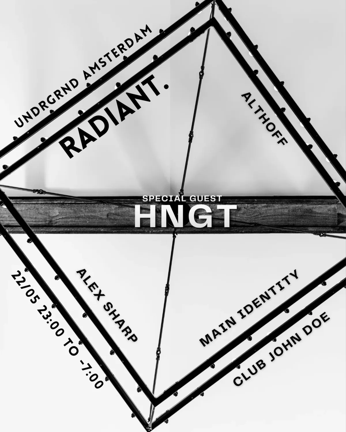 Radiant x UNDRGRND - Melodic & Peaktime Techno event poster