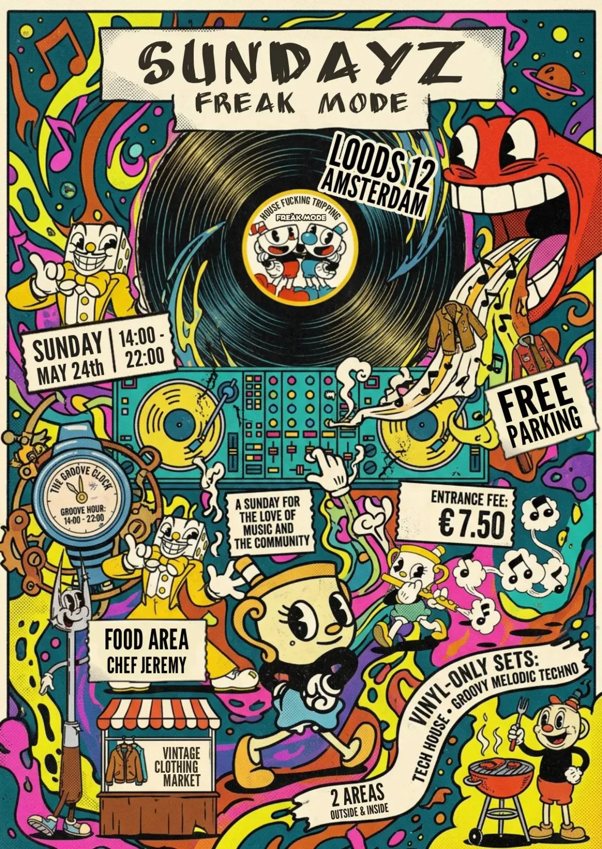 Sundayz Freak Mode - Kein Berlijn & House For All event poster