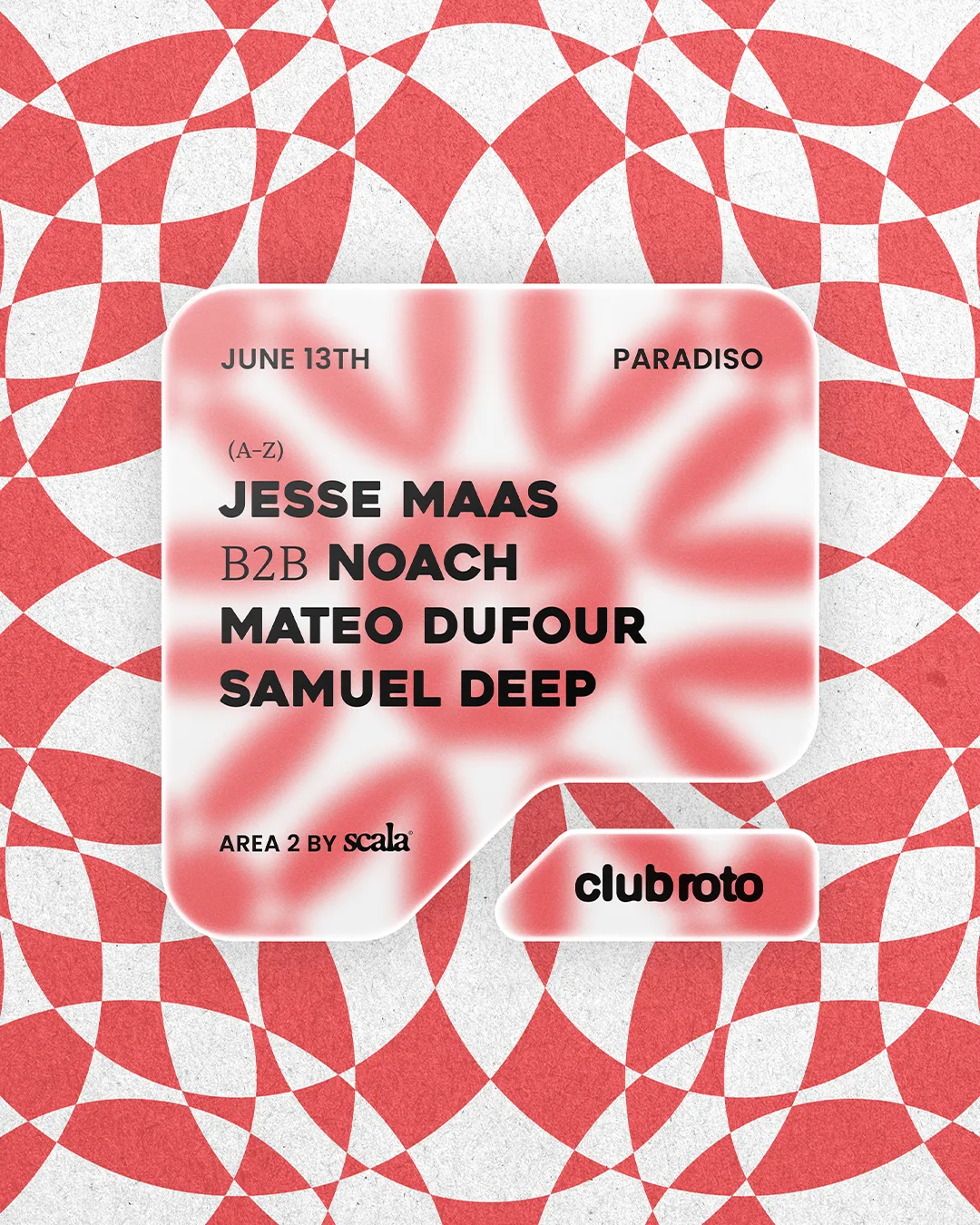 Club Roto x Paradiso event poster