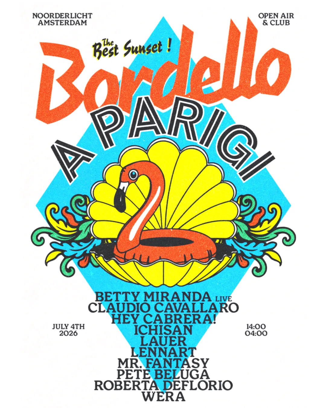 Bordello A Parigi - Summer Jam - Day & Night event poster