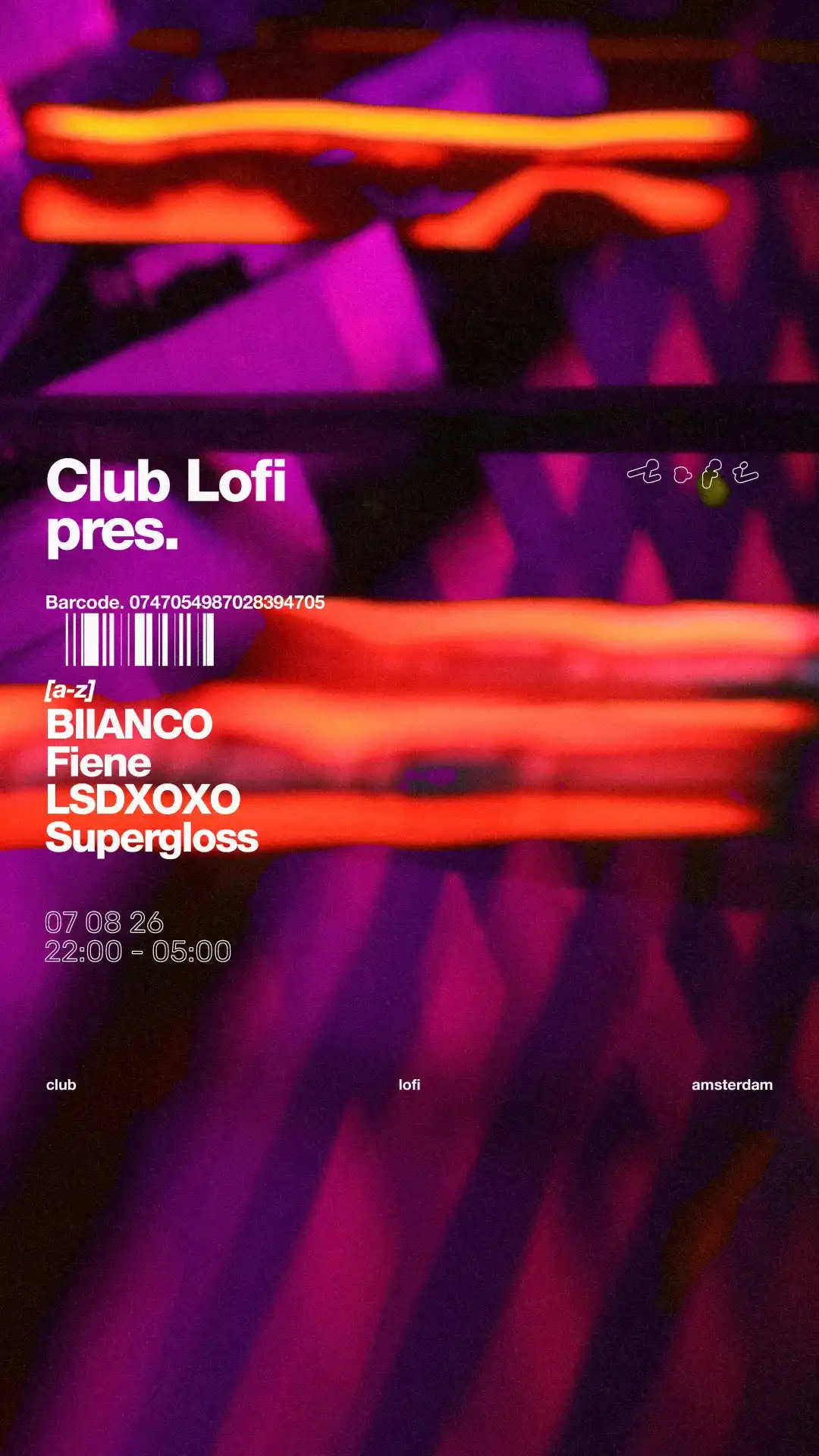 Club Lofi pres event poster