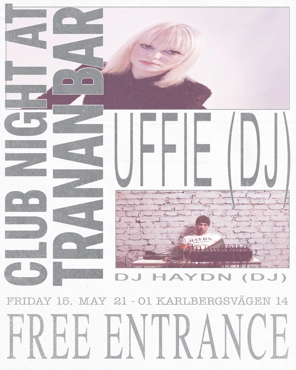 Uffie & DJ Haydn at Tranan event poster